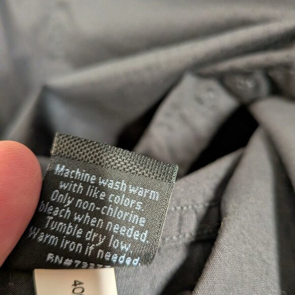 Marc Anthony Charcoal Extra Slim Fit Men's Dress Shirt Size Large - Picture 5 of 6